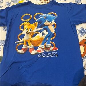 Blue Sonic the Hedgehog Short Sleeve Tee